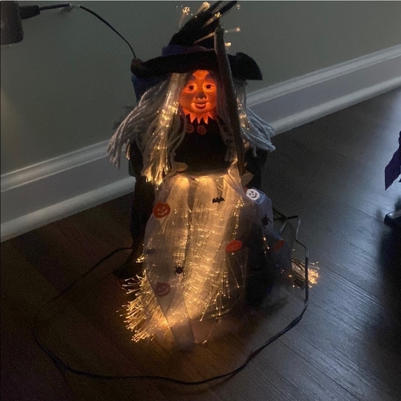 Other - Vintage Spooky Witch with Fiber Lights